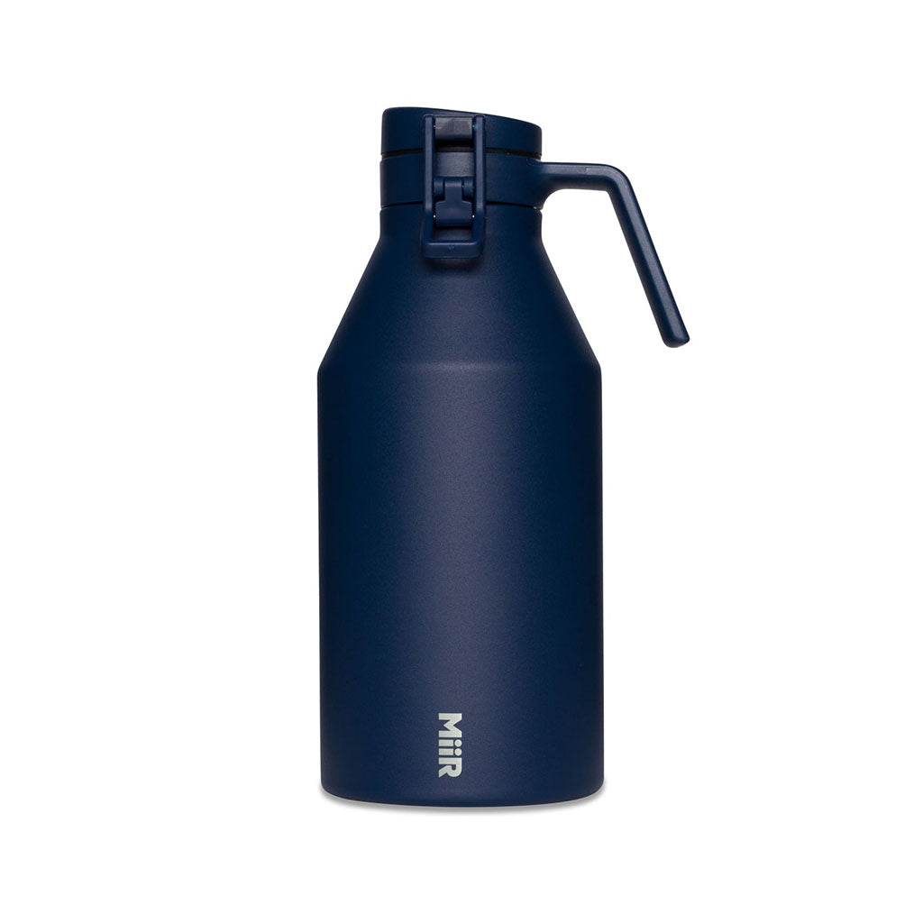 64Oz Vi Growler Tidal Blue - Insulated Stainless Steel Beer Growler with Leak-Proof Lid - Perfect for Home Brewing, Camping & Outdoor Adventures