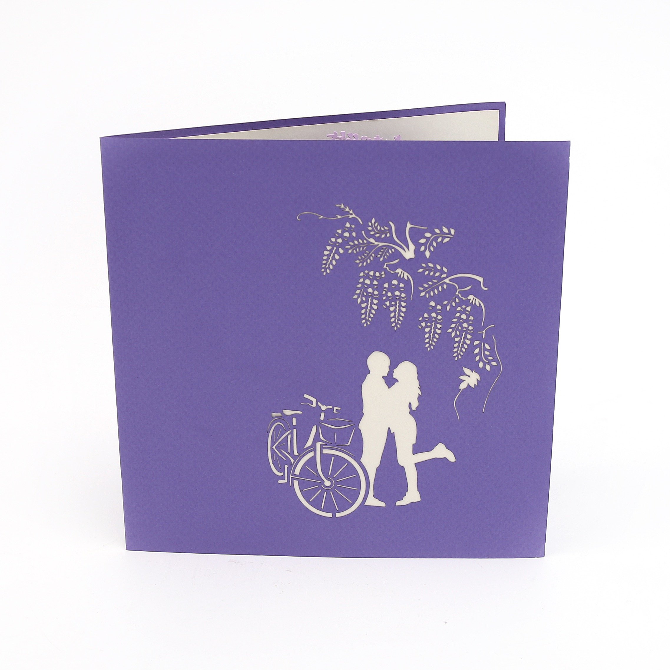 3D Pop Up Greeting Card - Liif Wisteria Arch Love Couple Valentine's Day, Birthday, Wedding, Mother's Day, Anniversary & Engagement Gift for Wife, Mom & Couples | Perfect for Romantic Surprises & Special Occasions
