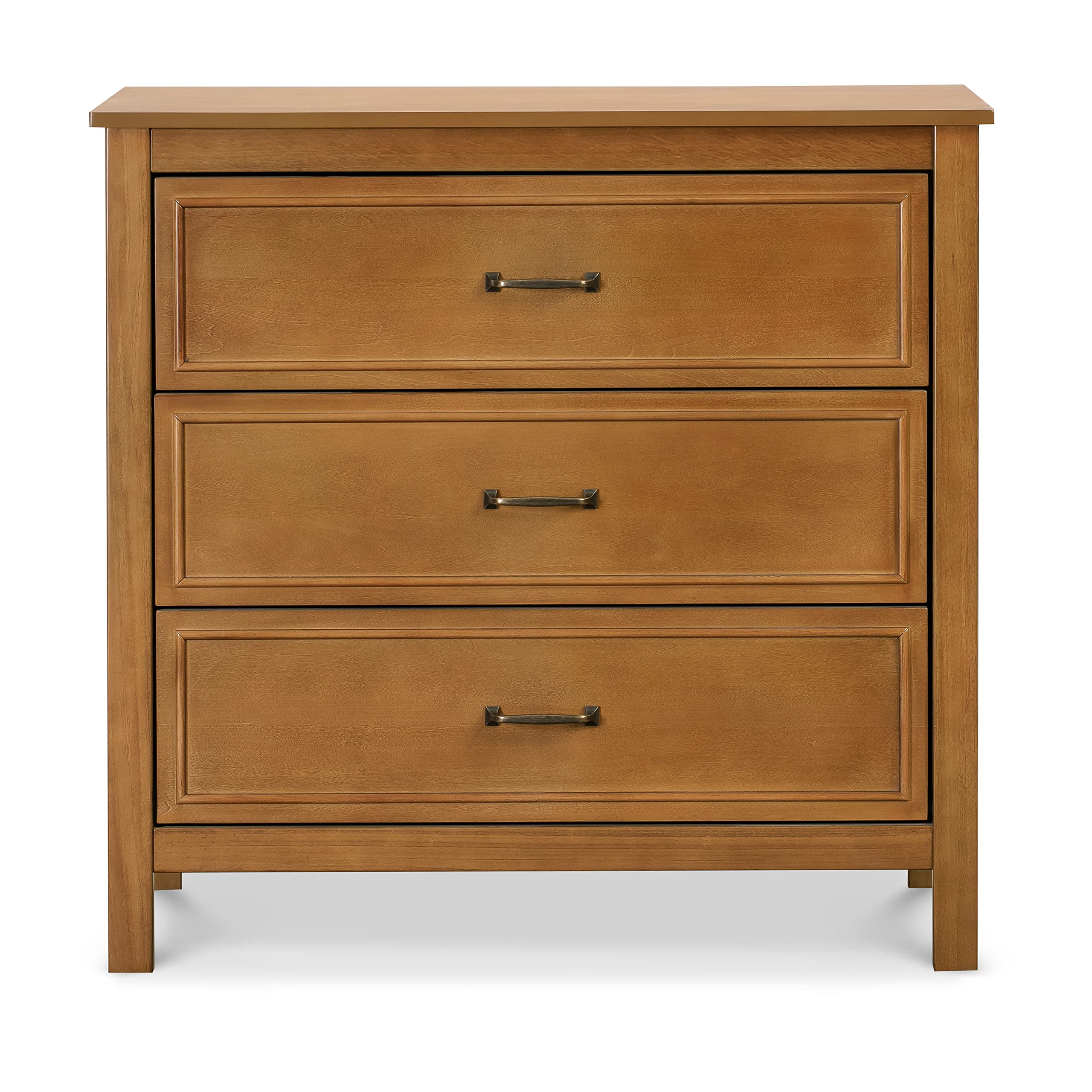 DaVinci Charlie 3-Drawer Chest Dresser in Chestnut - Perfect for Nursery, Bedroom & Kids Room Storage Organization