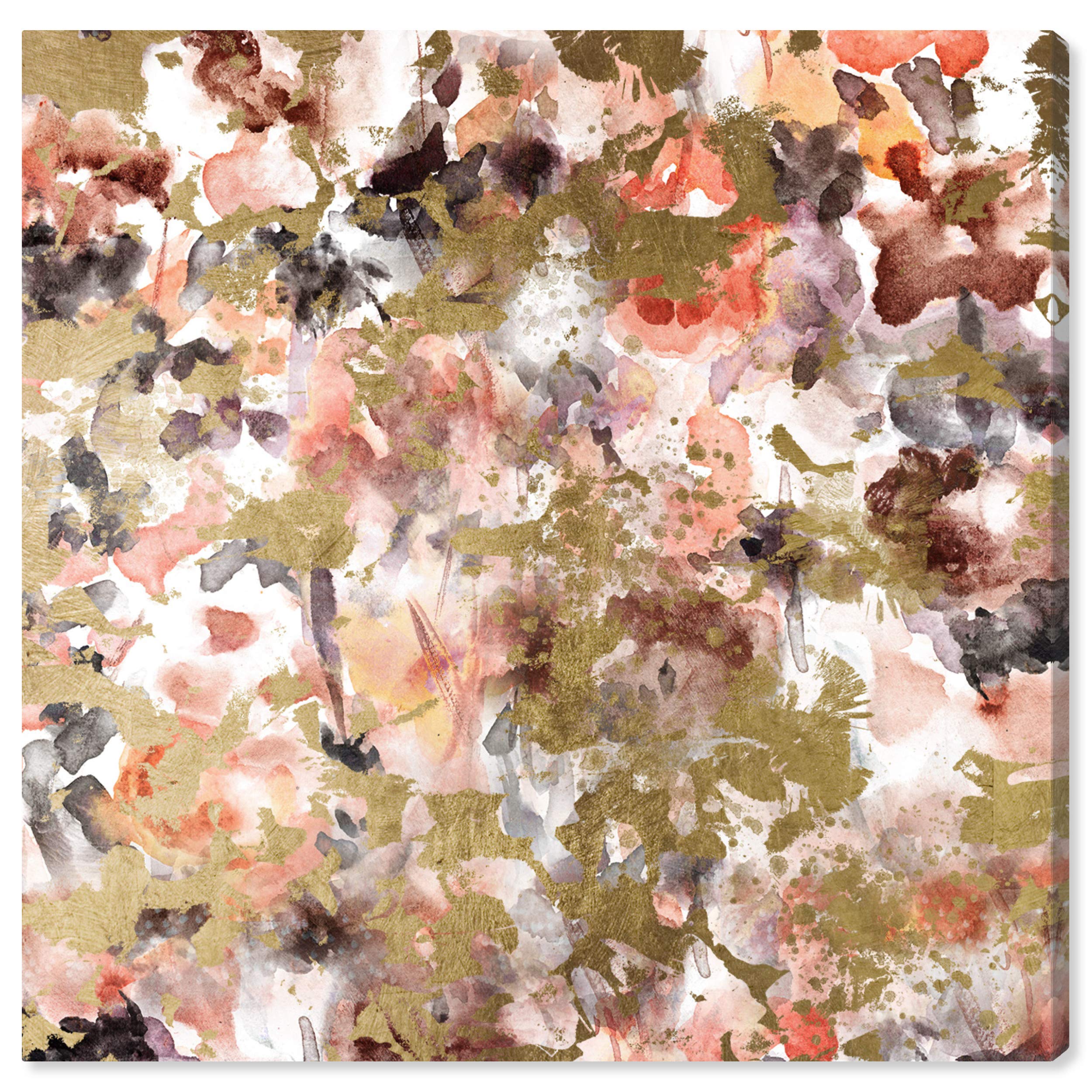 Oliver Gal Abstract Wall Art Canvas Print 'Wilderness Desert' - 12x12 Inches Orange & Gold Modern Home Decor - Perfect for Living Room, Bedroom & Office Wall Art