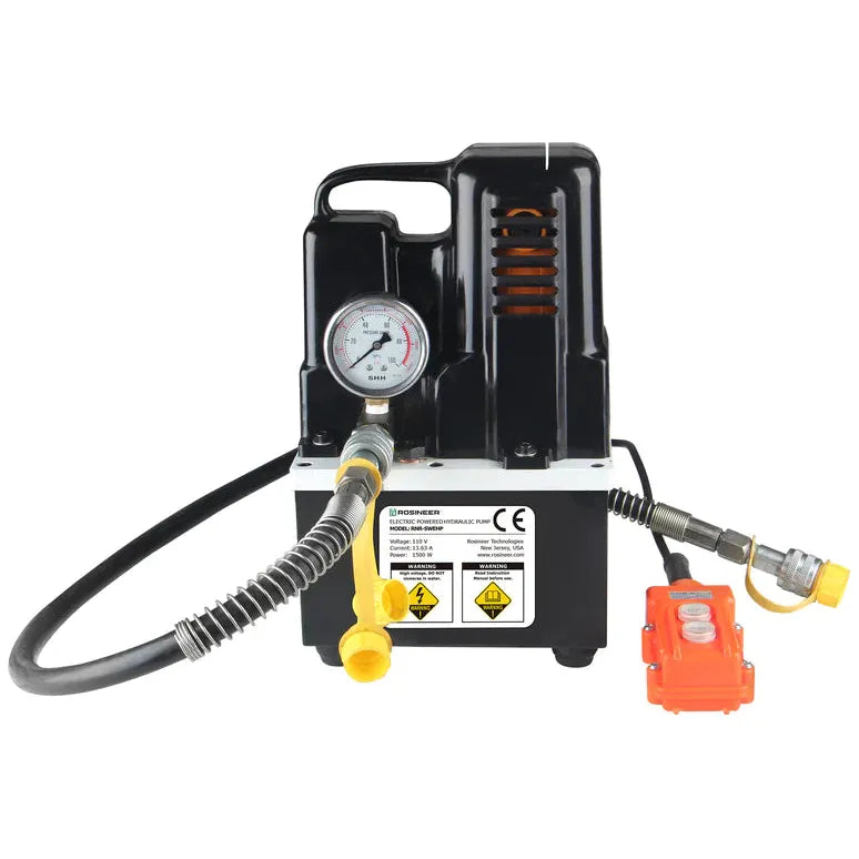 Rosineer Electric Hydraulic Pump for Rosin Press - High Pressure 10 Ton Oil Pump for Cannabis Extraction, Essential for DIY Rosin Pressing at Home or Commercial Use