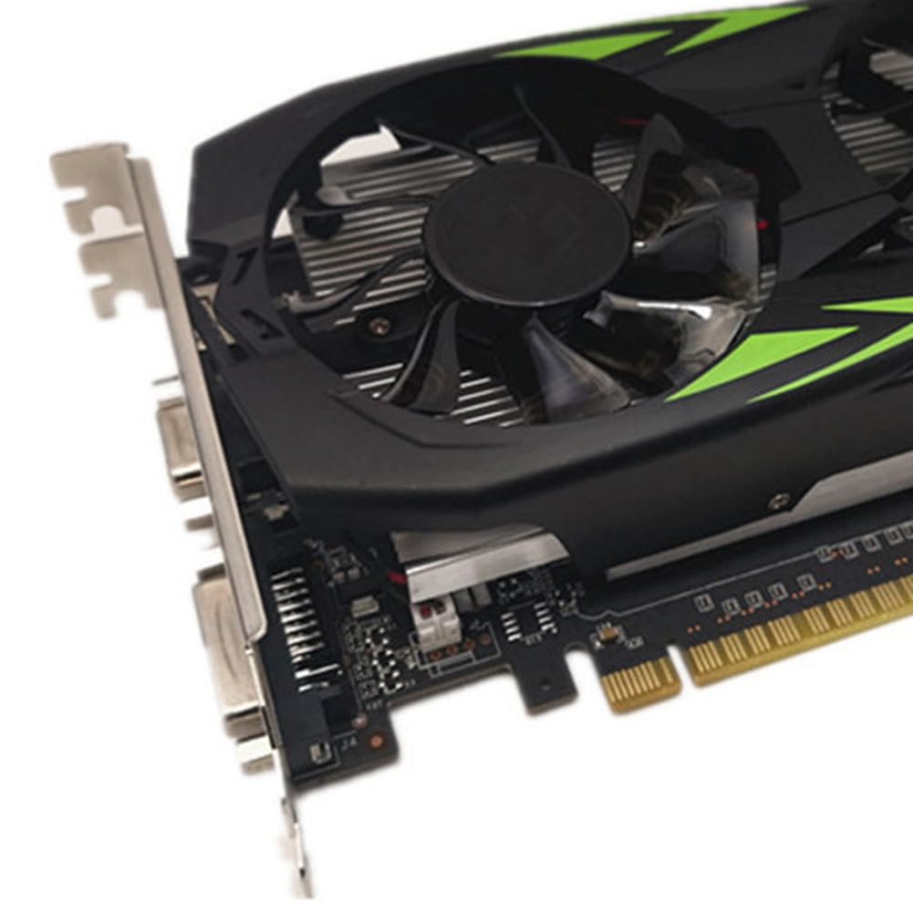 Otueidnsy 1PC Desktop Office Discrete Graphics Card - GT610 GT630 GT710 GT730 2GB GDDR3 - Upgrade Your PC for Office Work, Video Streaming & Light Gaming