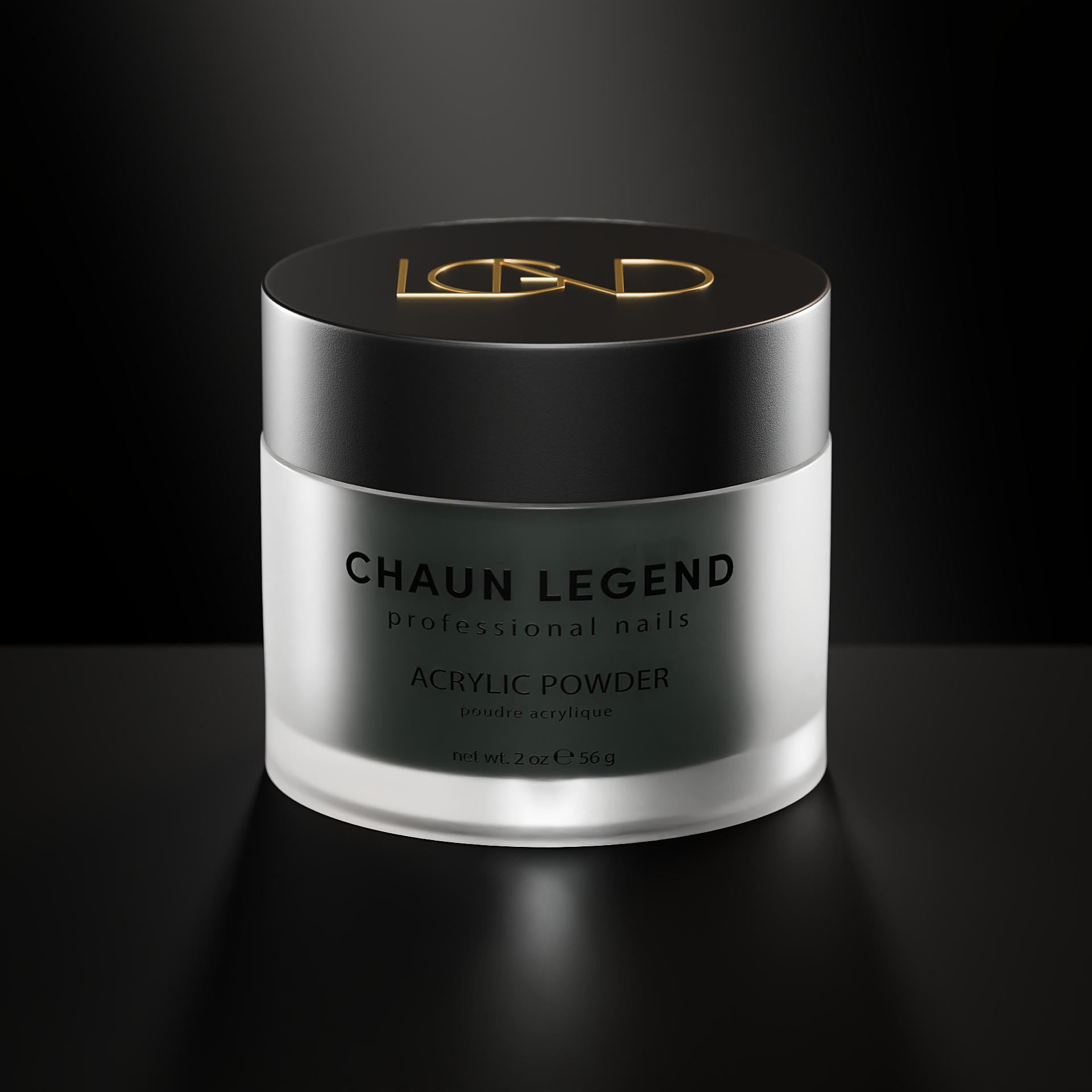Chaun Legend Acrylic Powder 2oz (60ml) - Professional Nail Art Extension Kit for Salon & DIY - Odorless & Non-Yellowing - Perfect for Manicure, Pedicure & Nail Art Designs