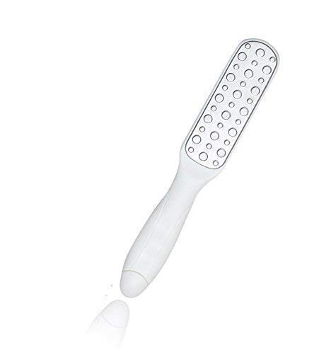 SIYAA Double Sided Metal Foot File - Callus Remover & Dead Skin Scrubber for Soft Feet - Professional Pedicure Tool for Home Spa & Salon Use - Pack of 1