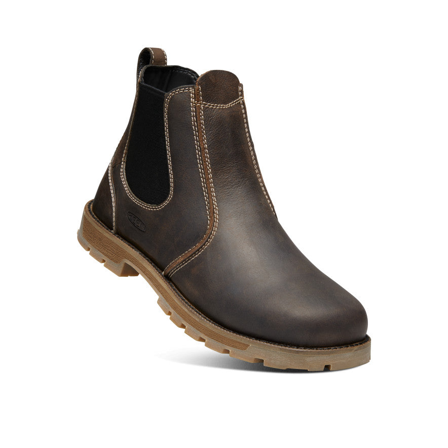Men's Seattle Romeo Soft Toe Work Boots - Cascade Brown & Black Leather - Durable Comfort for Construction, Hiking & Outdoor Work