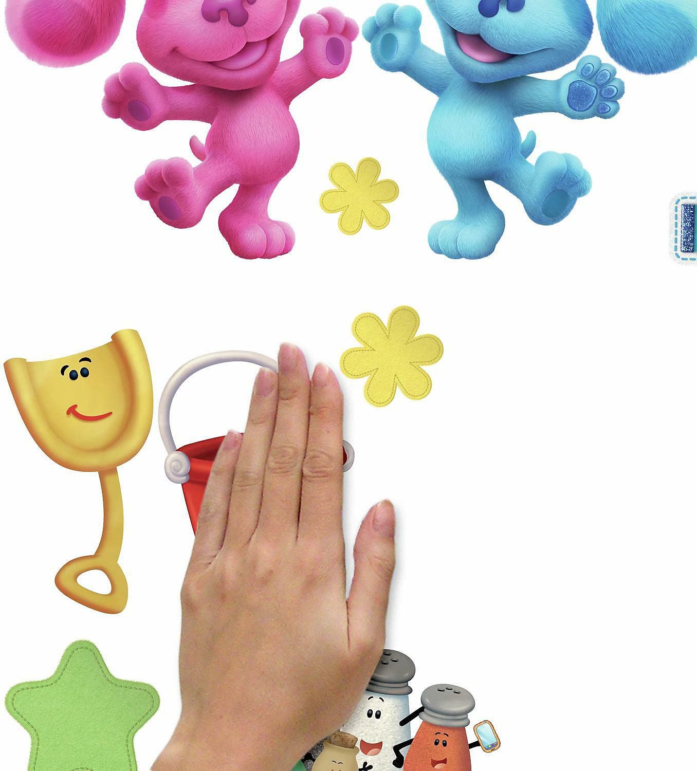Blue's Clues Peel and Stick Wall Decals - Removable Kids Room Decor, Nursery Stickers, DIY Wall Art for Boys & Girls - Perfect for Bedrooms, Playrooms, and Classrooms