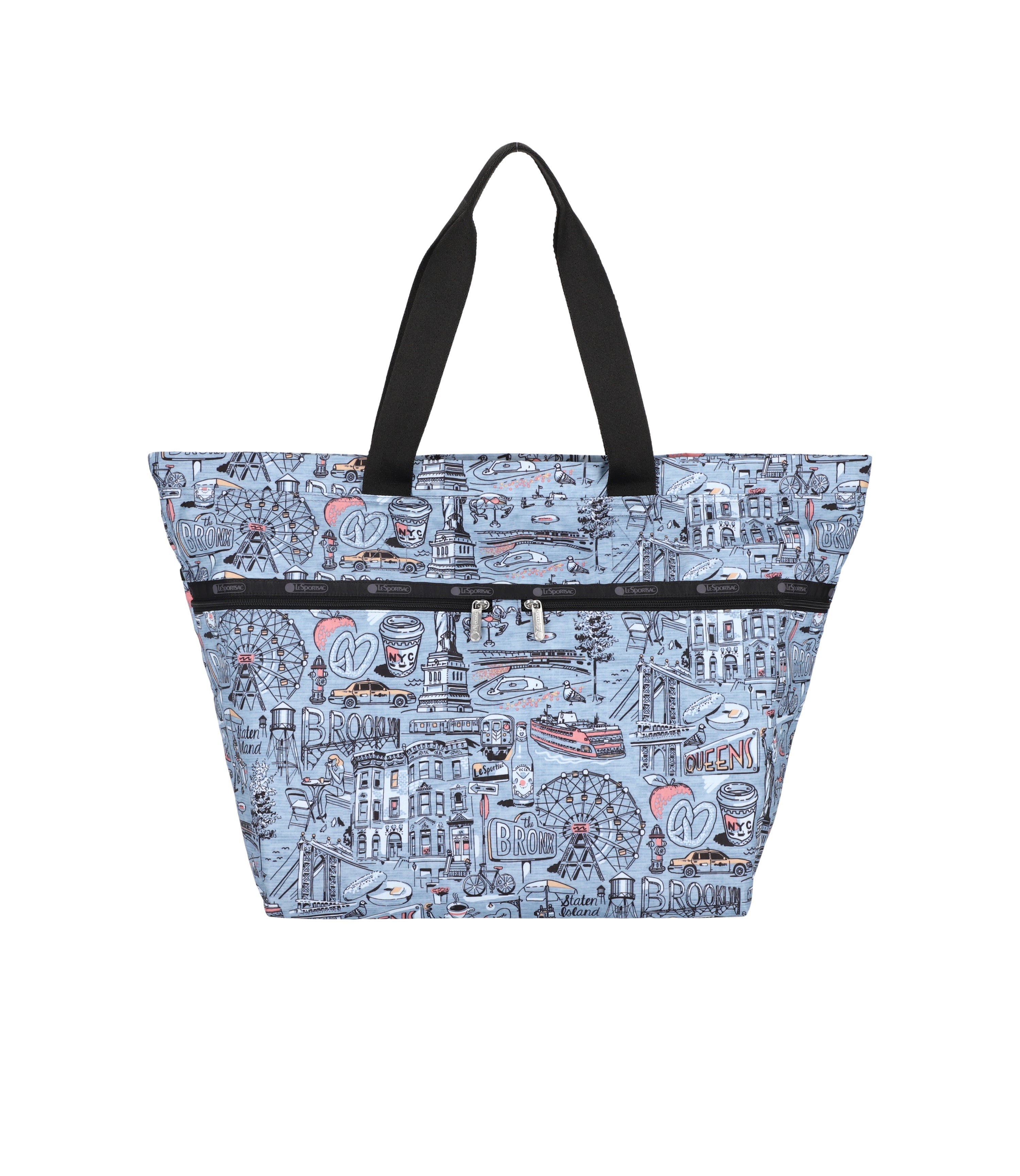 Carlin Zip Top Tote Bag for Women - Stylish Large Capacity Waterproof Shoulder Bag - Perfect for Work, Travel, Gym & Shopping