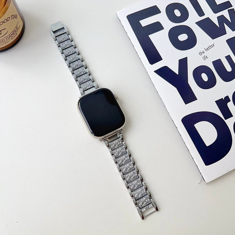 EleganteSync Stylish Apple Watch Band for Women - Fashionable & Comfortable Replacement Strap for Workouts, Office & Everyday Wear