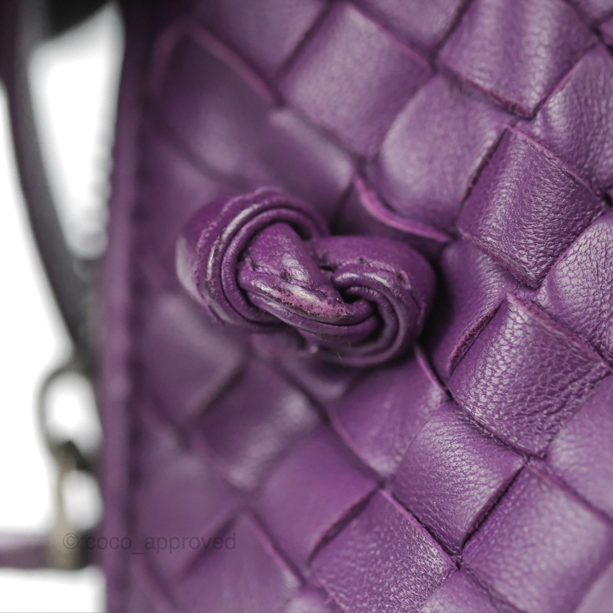 Bottega Veneta Intrecciato Leather Crossbody Bag in Purple | Luxury Designer Handbag for Women | Perfect for Everyday Use, Travel & Special Occasions