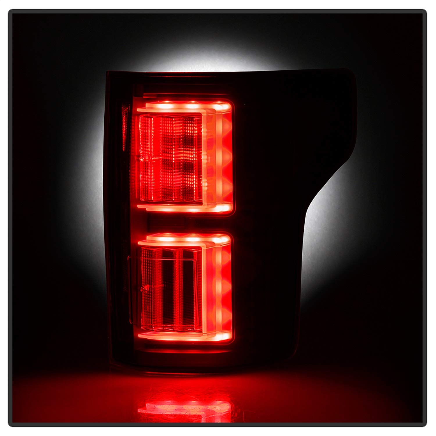 Spyder 5085955 LED Tail Lights for Ford F150 2018-2019 - Black Light Bar (Excludes Rear Blind Spot Sensor Models) - Perfect for Off-Roading & Night Driving