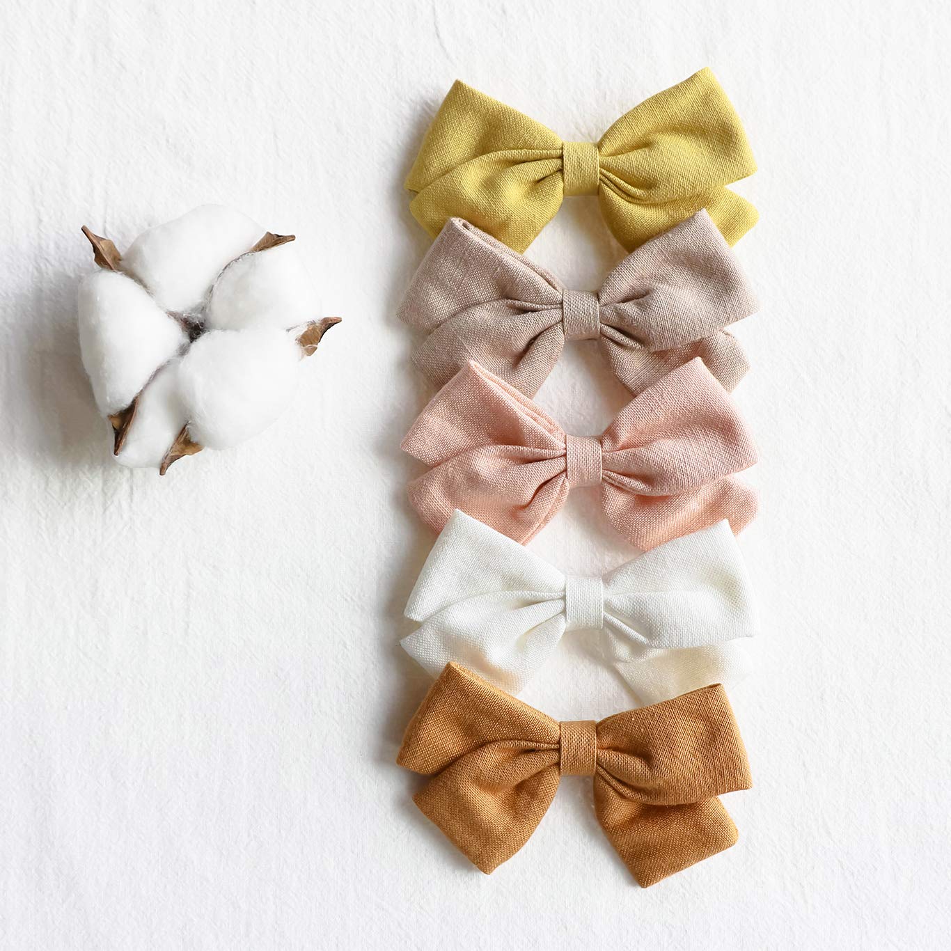 10 Pack Baby Girl Hair Clips - 3.4 Inch Alligator Clip Hair Bows with Fully Lined Barrettes for Toddlers & Kids | Cute Hair Accessories for School, Parties & Daily Outfits