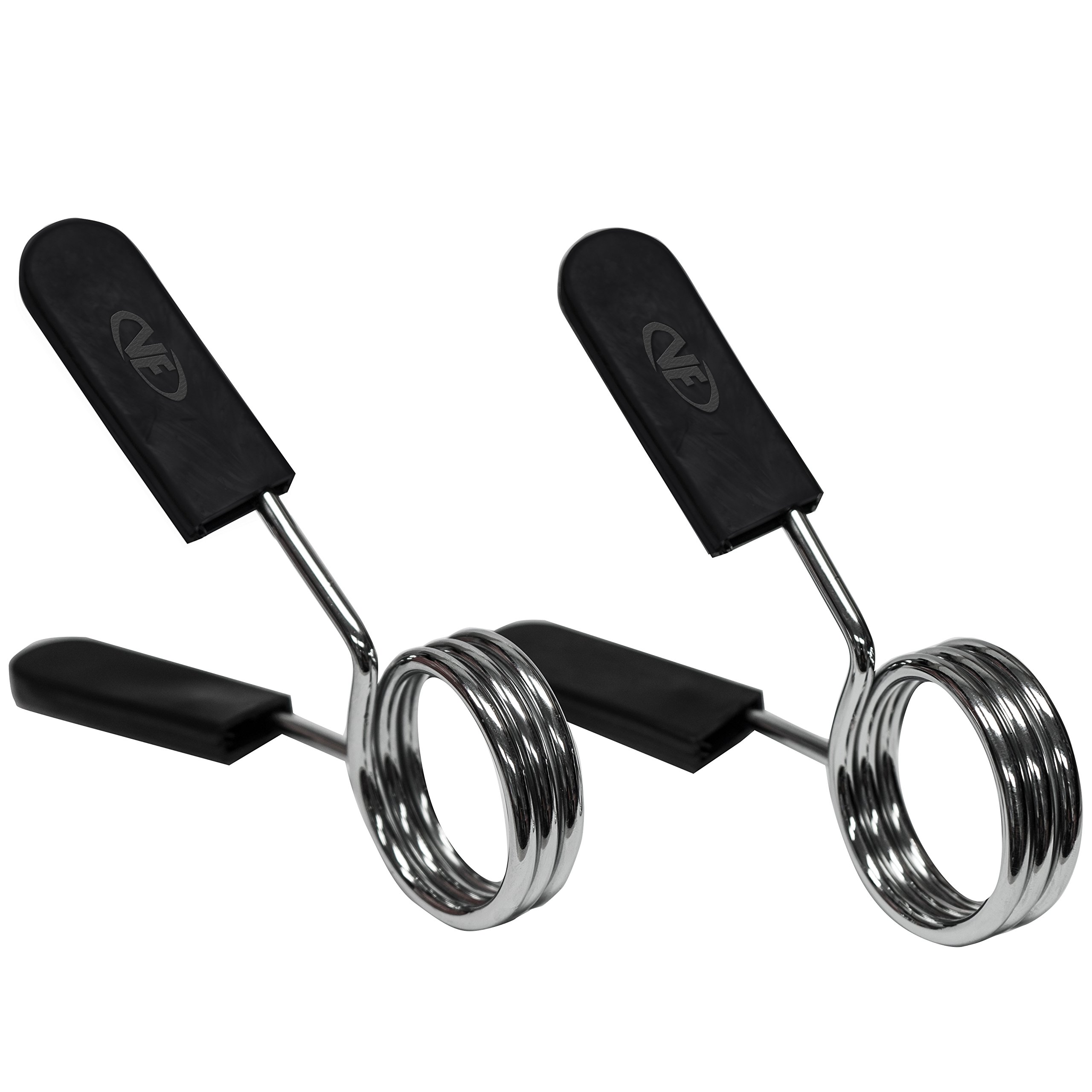 Olympic Barbell Clips for Weight Lifting - 2 Inch Spring Clamps for Gym & Home Workouts