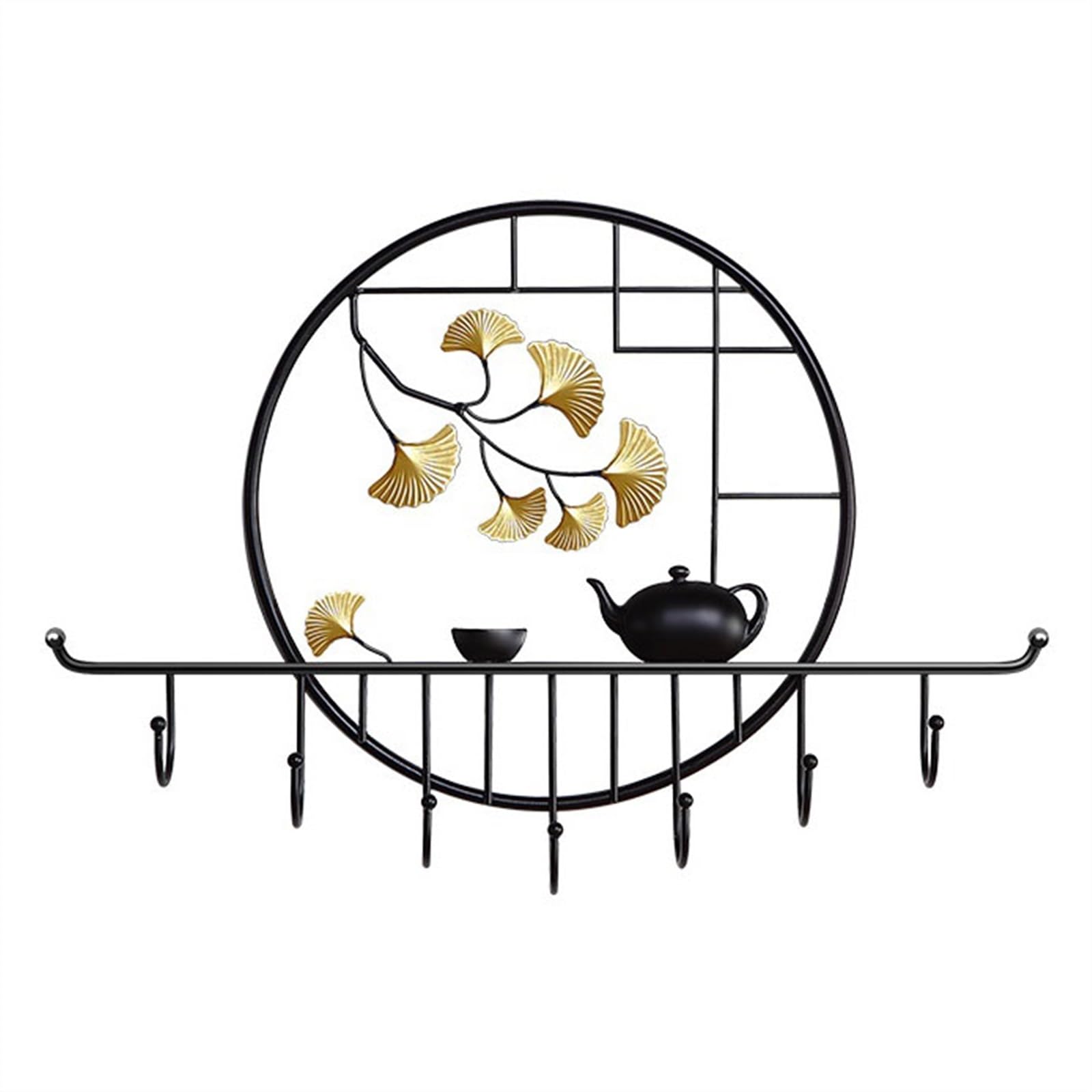 Heavy Duty Wall Mounted Coat Rack - Metal Hooks for Jackets, Hats & Towels - Perfect for Bathroom & Entryway