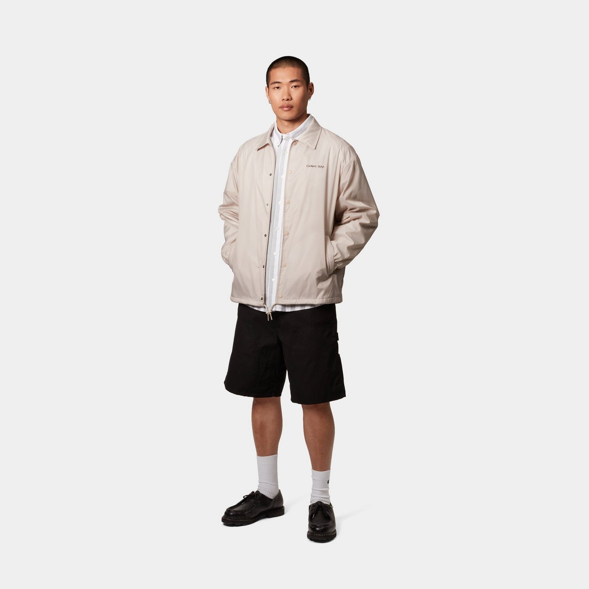 HarttBreaker Coach Jacket - Lightweight Silver Cloud Windbreaker for Men & Women | Perfect for Outdoor Sports, Casual Wear & Street Style Fashion