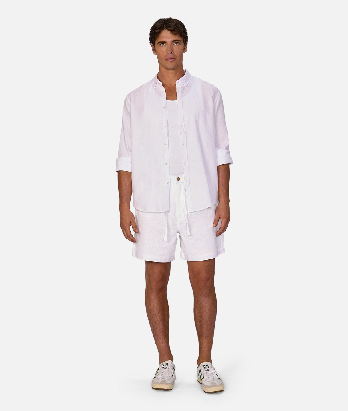 Palma Linen Shorts for Women - Breathable Summer Casual Shorts in Off White | Perfect for Beach Vacations, Weekend Outings & Relaxing at Home