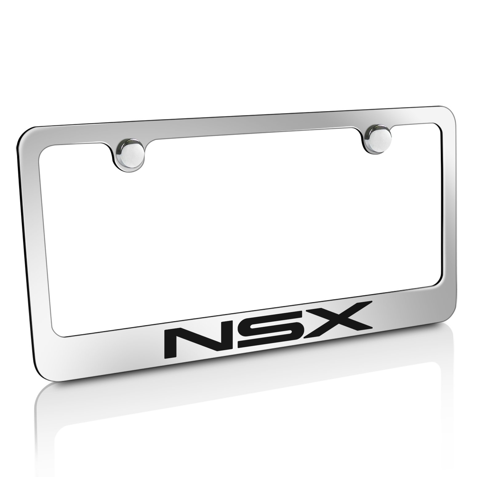 Acura NSX Chrome Metal License Plate Frame - Durable Car Accessory for Honda NSX Sports Cars - Perfect for Show, Racing & Customization