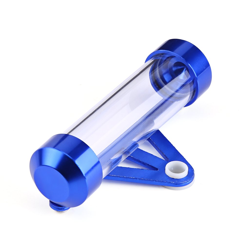 Universal Motorcycle Tax Holder - Waterproof Aluminum Tube for Secure Document Storage (Blue) - Perfect for Trailers & Bikes