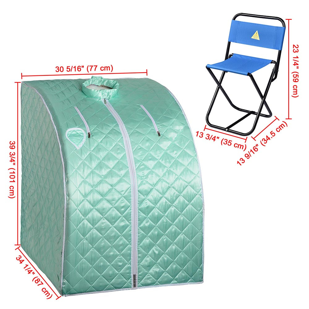 TheLAShop Portable Sauna Tent with Chair & Remote Control - 2L Steam Spa for Home Relaxation, Detox, and Weight Loss | Perfect for Personal Wellness & Stress Relief