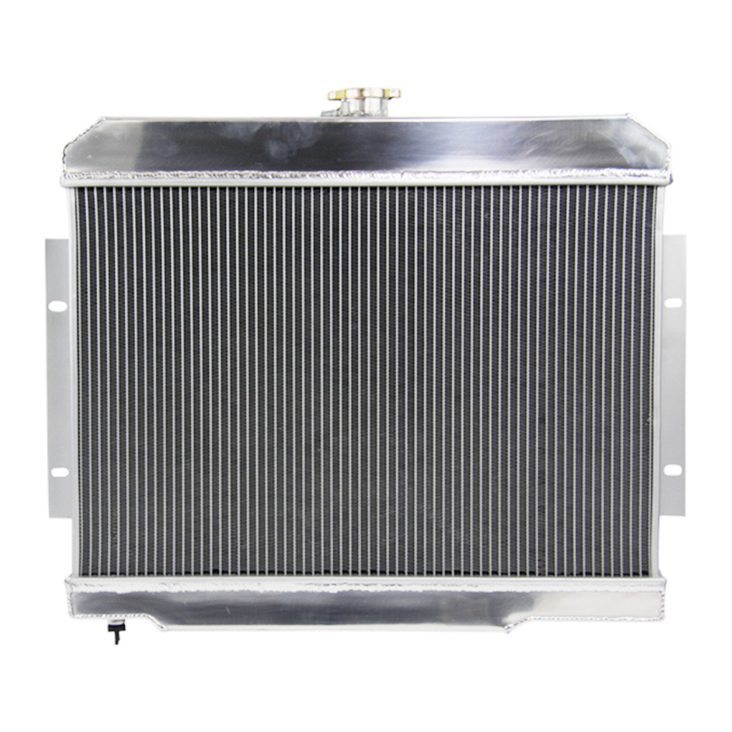 Primecooling 3 Row All Aluminum Radiator with 12-Inch Fan & Shroud - Compatible with 1972-1986 Jeep CJ Series (GM Chevy SBC Engine Conversion) - High-Performance Cooling for Off-Road & Daily Driving