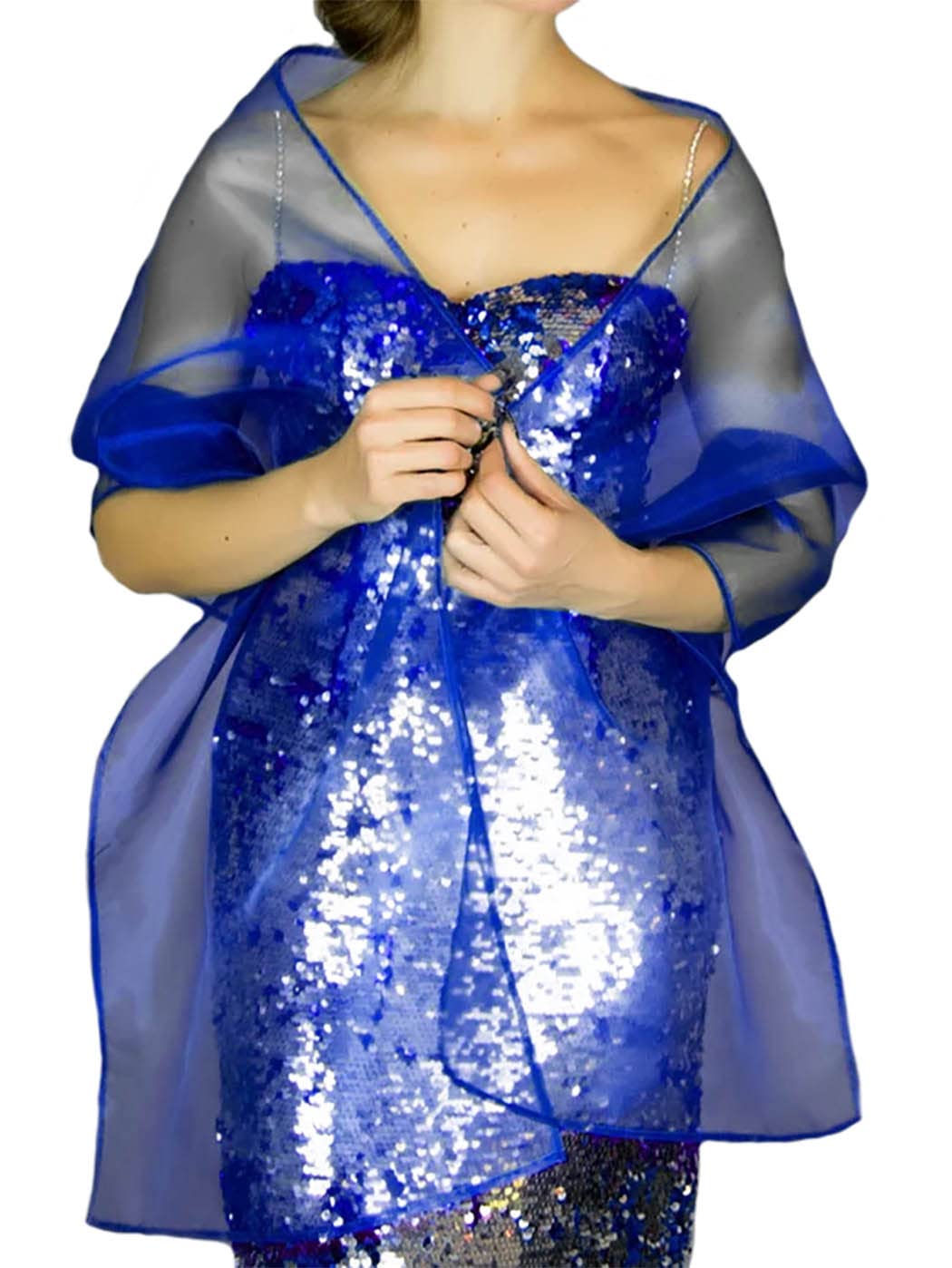 Sparkly Women's Shawls & Wraps for Evening Dresses - Elegant Wedding Scarf & Sheer Bridal Stole for Bride - Perfect for Weddings, Parties & Special Occasions
