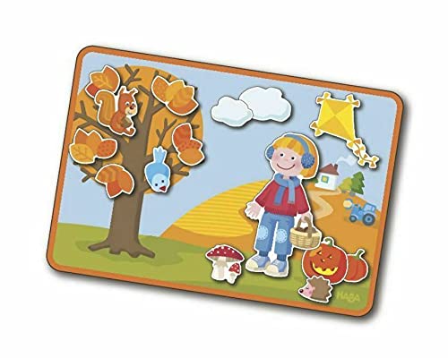 HABA Seasons Magnetic Game Box - Educational Wooden Toy for Kids Ages 3+ | Fun Learning Activity for Preschool & Kindergarten | Perfect for Travel, Classroom & Family Game Night
