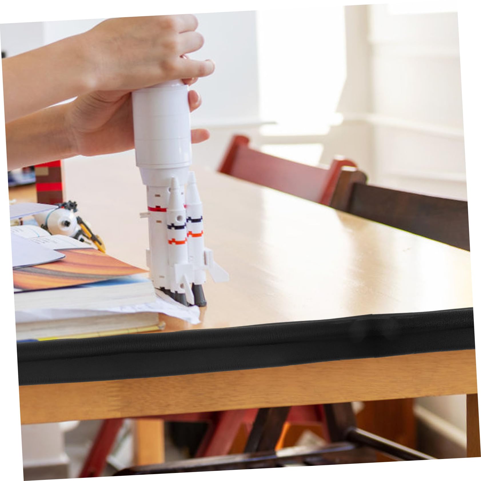 Ibasenice Simple Install Desk Edge Protectors - Baby Safety Corner Guards for Tables & Furniture (Set of 4) | Childproof Sharp Edge Covers for Home, Office & Nursery Safety