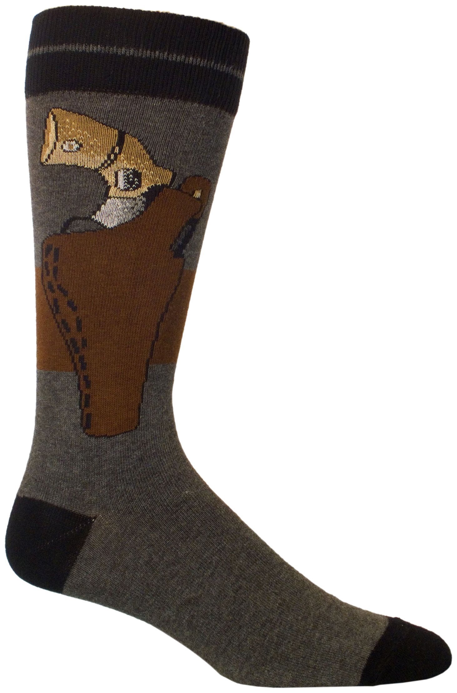 Ozone Men's Weapon Novelty Socks - Funny Gun Print Crew Socks for Men (Size 10-12) - Perfect for Gifts, Cosplay & Casual Wear