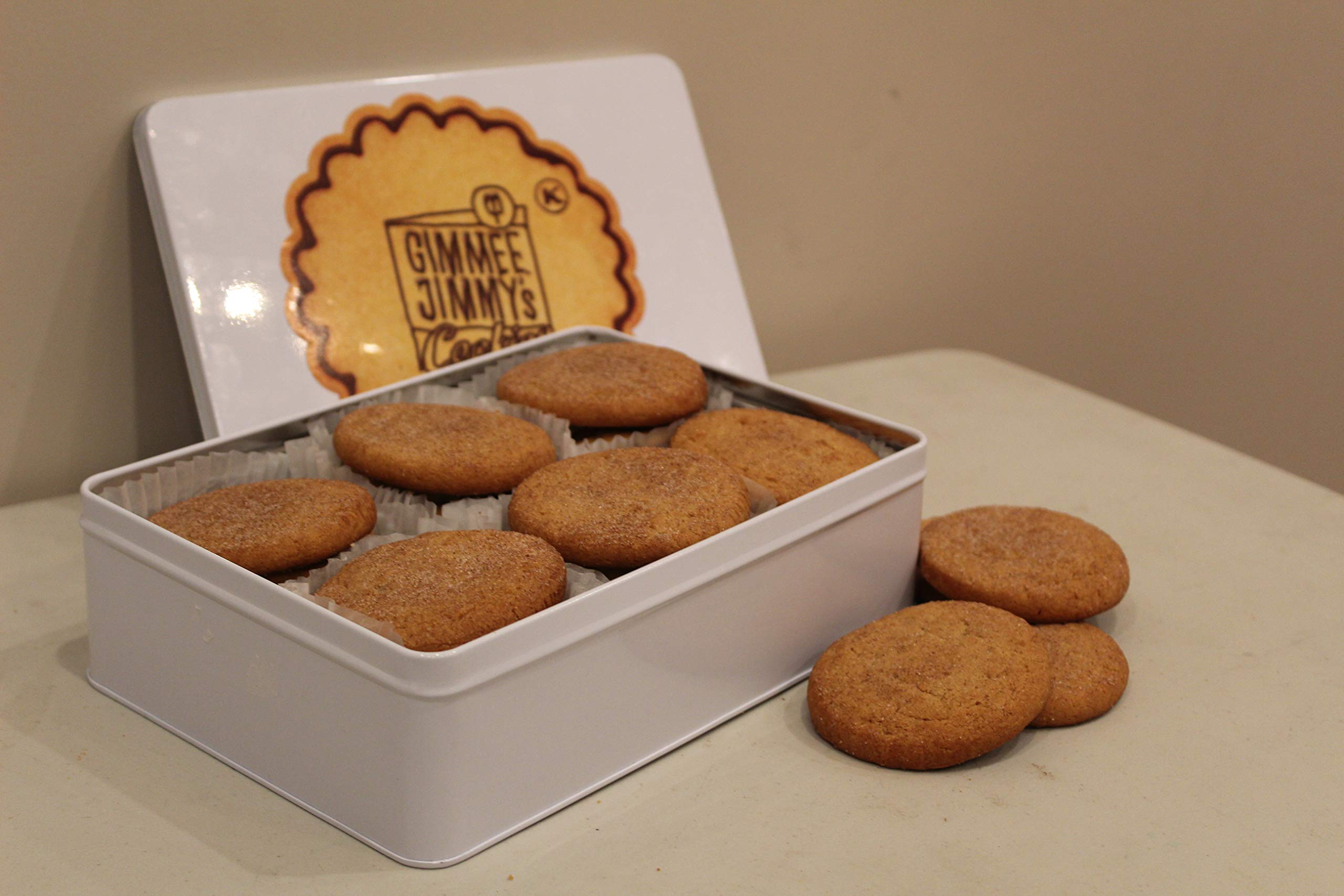 Gimmee Jimmy's Fresh Baked Sugar Cookies - 14lb Bulk Pack in Decorative Cookie Tin | Perfect for Parties, Gifts & Holiday Treats