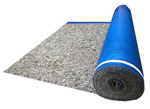 AMERIQUE 691322307429 3.2MM Royal Blue 300SQFT 5TH Generation EXTREME QUIET Super Heavy Duty Felt Underlayment - 3-in-1 Padding with Tape & Vapor Barrier for Flooring (400 sq. ft) | Perfect for Noise Reduction & Moisture Protection in Home, Office & Commercial Spaces