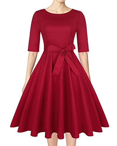 3/4 Sleeve - Wine Red
