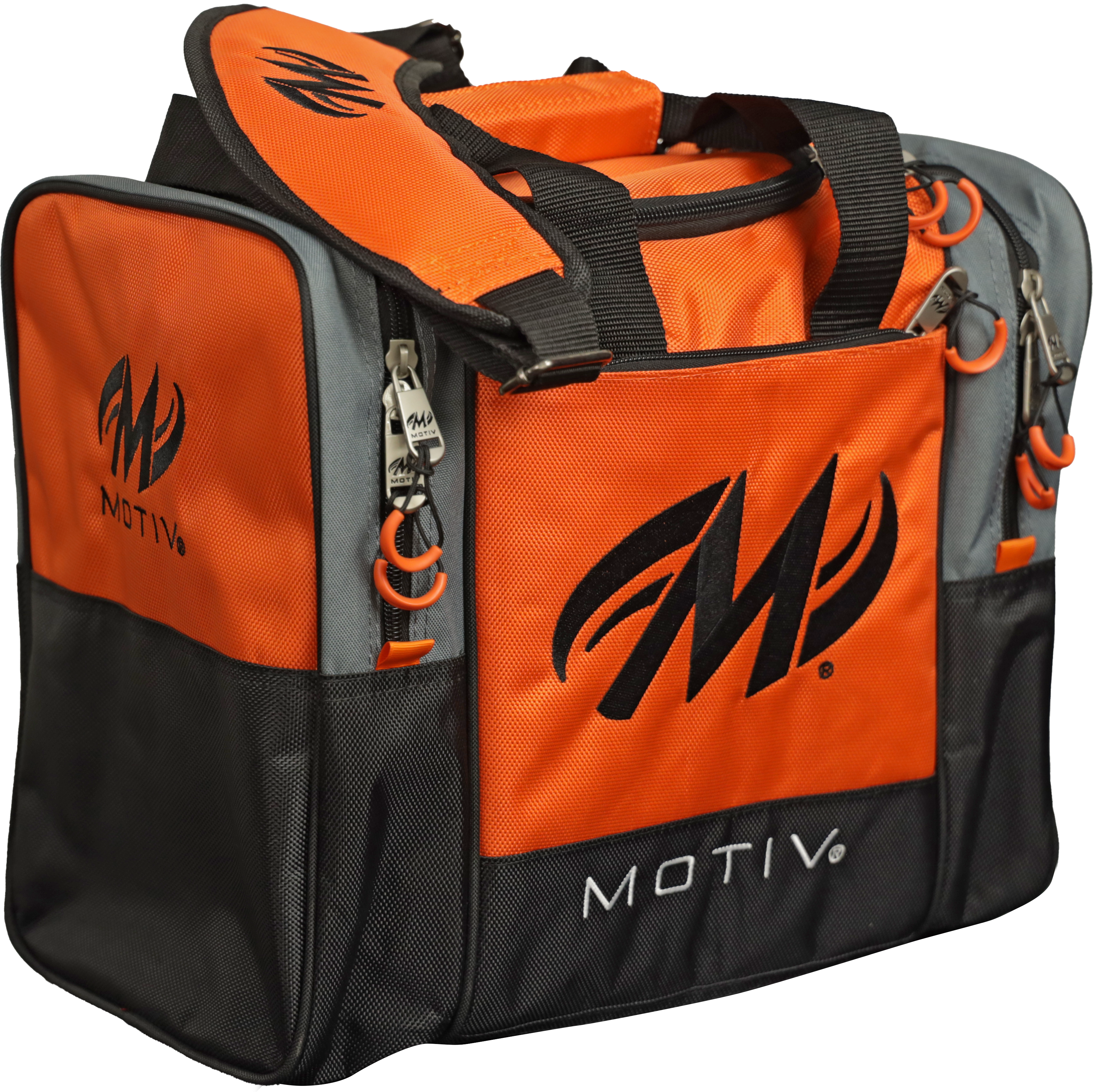 Motiv Shock 1 Ball Single Tote Tangerine Bowling Bag - Lightweight & Durable Bowling Accessory for League Play & Practice Sessions