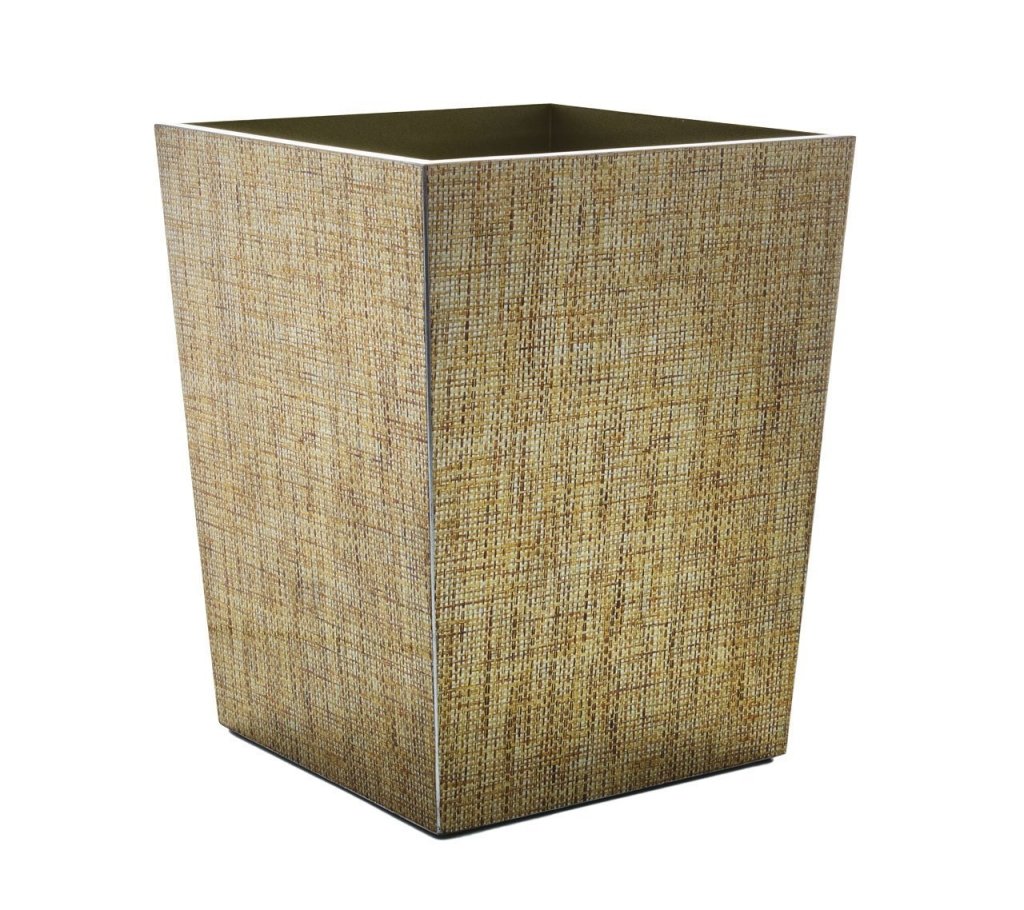Angkor Waste Basket - Stylish Bamboo Trash Can for Home & Office | Eco-Friendly Bathroom & Kitchen Garbage Bin | Perfect for Living Room, Bedroom, or Office Decor