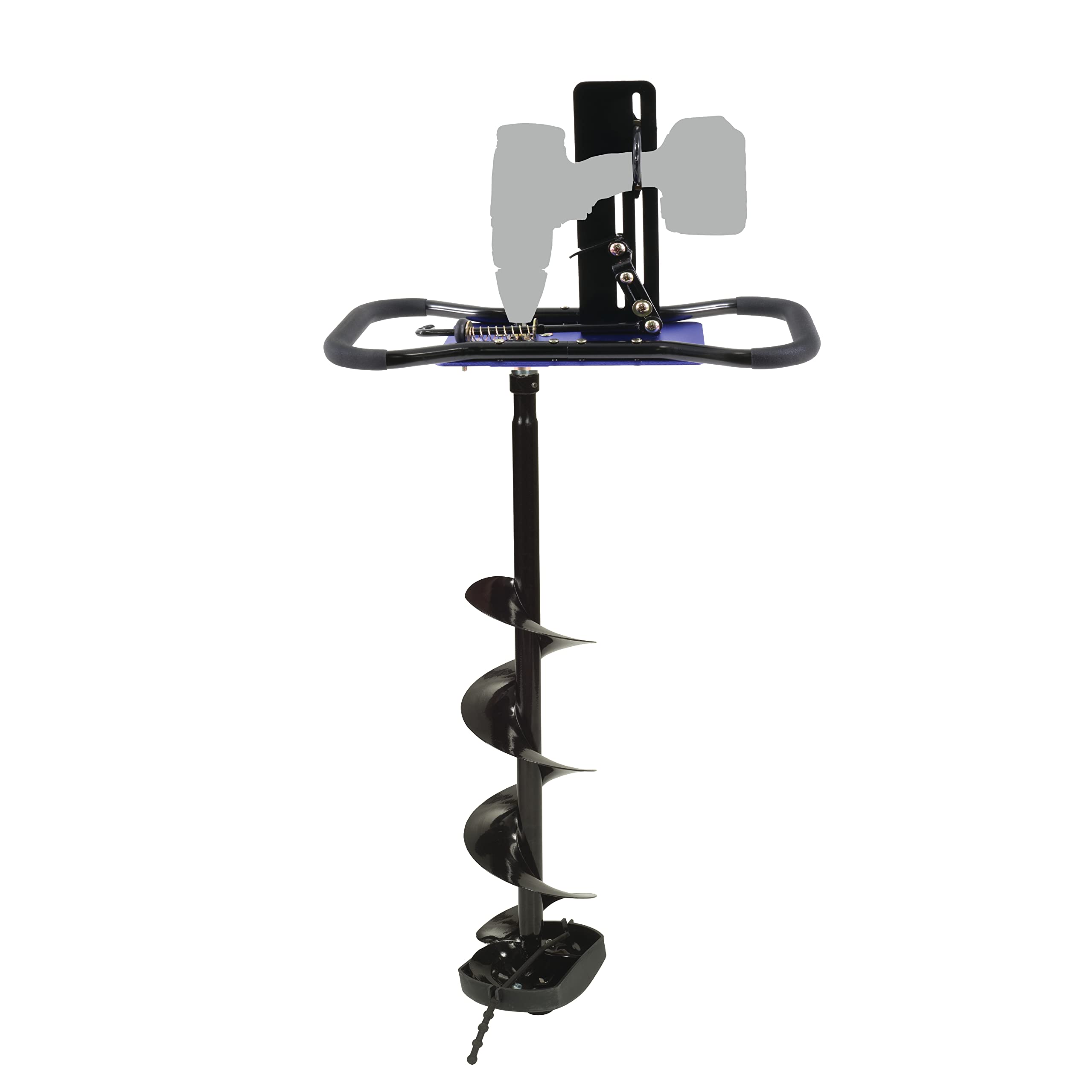 CLAM Drill Plate Pro Auger Combo – 6” Lightweight Ice Auger for Cordless Drills | Fast, Reliable & Easy-to-Use Ice Fishing Auger for Extreme Conditions | Perfect for Winter Fishing, Ice Hole Drilling & Outdoor Adventures