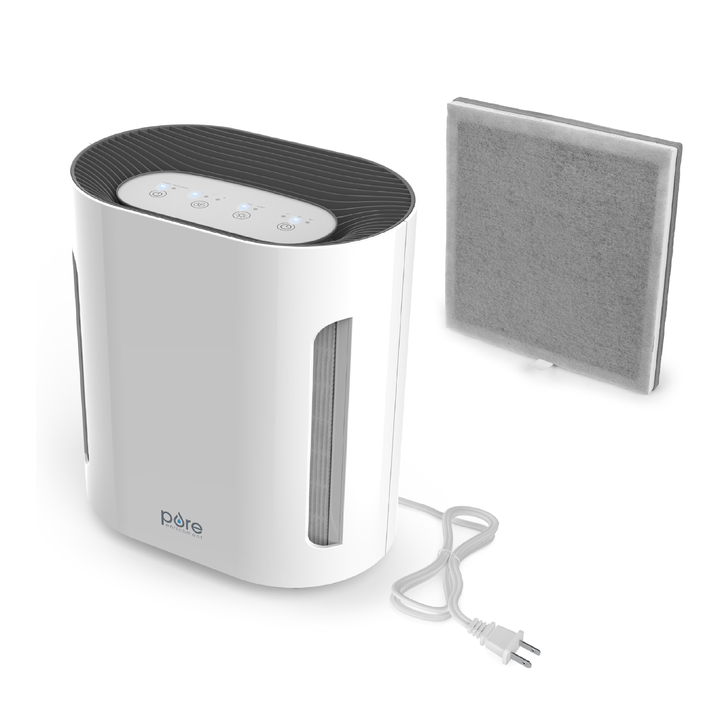 PureZone™ True HEPA Air Purifier with Replacement Filter - Removes 99.97% of Dust, Pollen & Pet Dander - Perfect for Bedrooms, Offices & Allergy Relief