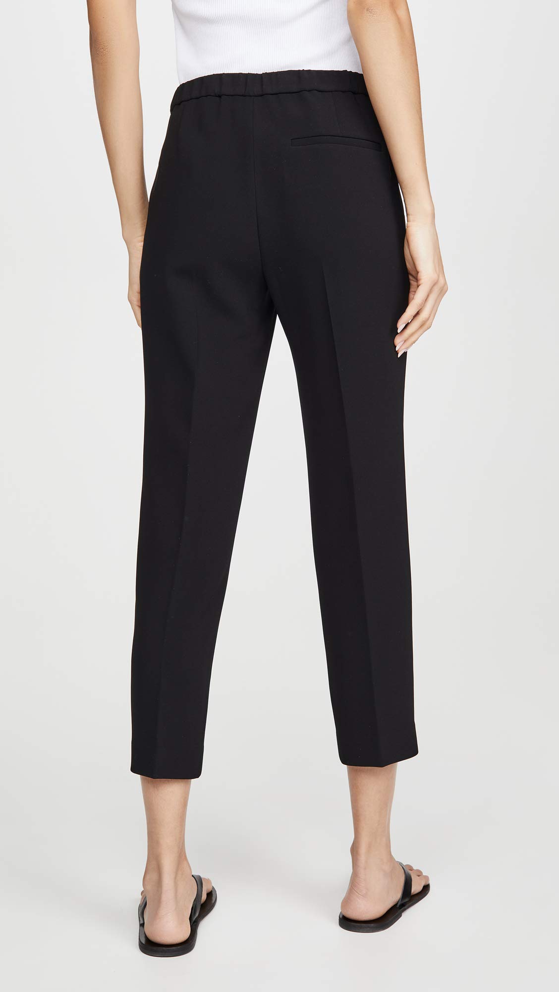 Theory Women's Treeca Pull-On Professional Pants - Comfortable Stretch Work Pants for Office, Business Travel & Casual Wear