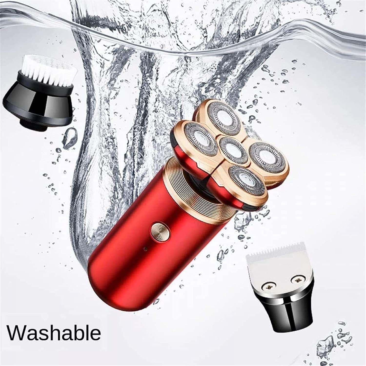 Best Head Shavers for Bald Men - Rechargeable Corded & Cordless Rotary Shaver Razor with Pop-up Trimmer - Wet/Dry Use - Includes Wall Adapter - Perfect for Travel, Gym & Daily Shaving Routine