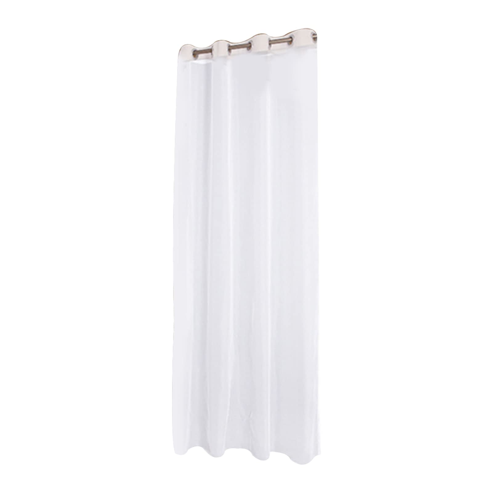 LAJIAO Waterproof Sunscreen Tulle Curtains - White Sheer Polyester Drapes for Porch, Pergola & Outdoor Use - UV Protection & Weather Resistant for Patio, Garden & Backyard Decor