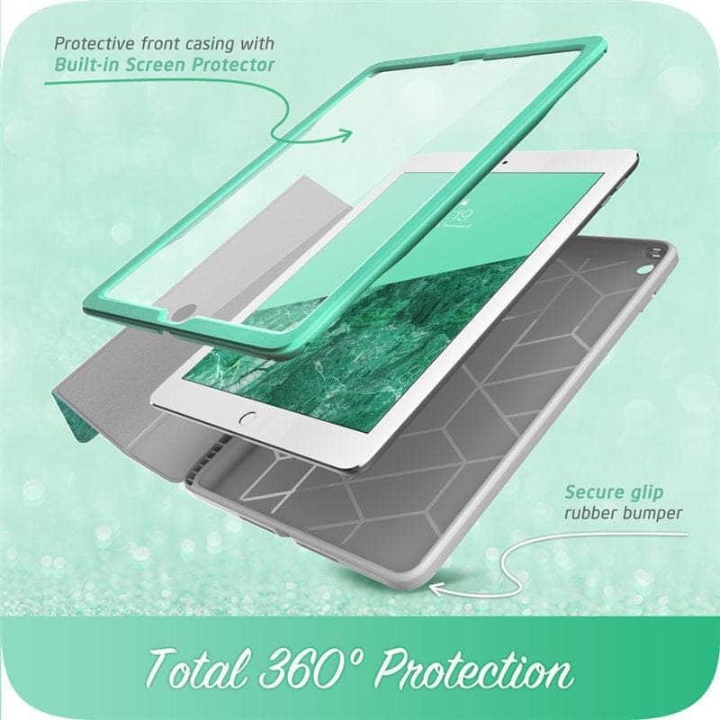I BLASON iPad 9.7 Case with Stand - Cosmo Marble Design Trifold Protective Cover for iPad 7th/6th/5th Generation - Perfect for Work, Study & Travel