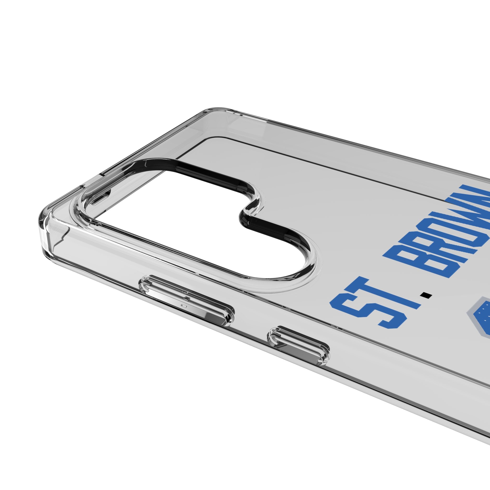 Amon Ra St. Brown Detroit Lions 14 Game Tactical Clear Phone Case for Samsung Galaxy S23/S22/S21 - Perfect for Football Fans & Game Day Protection
