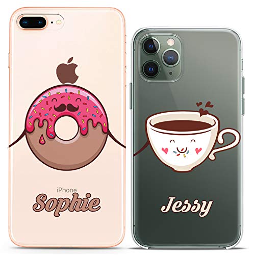 Couple Doughnut and Coffee