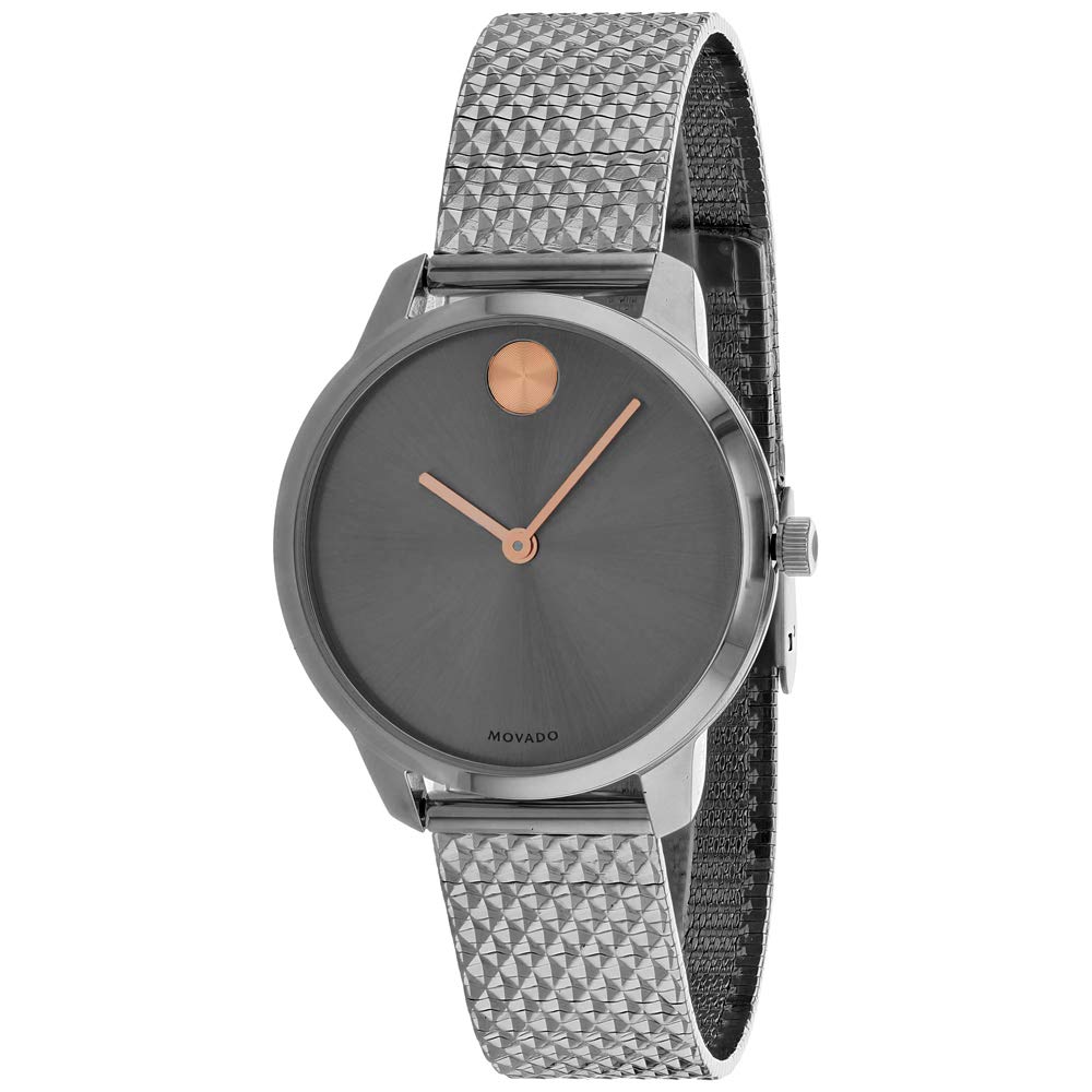 Movado Women's Bold Grey Dial Watch - 3600597 | Luxury Stainless Steel Watch for Women | Perfect for Business, Parties & Everyday Wear