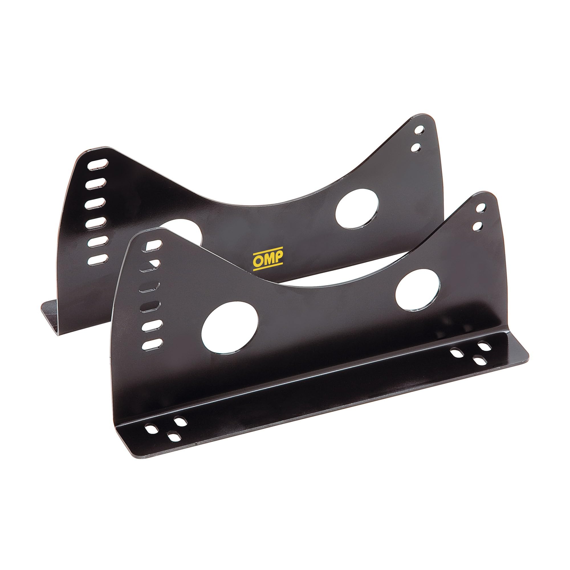 OMP HC/733E Black Seat Mount Bracket - Universal Racing Seat Bracket for Car, Truck & SUV - Heavy Duty Steel Construction for Motorsports & Off-Road Use