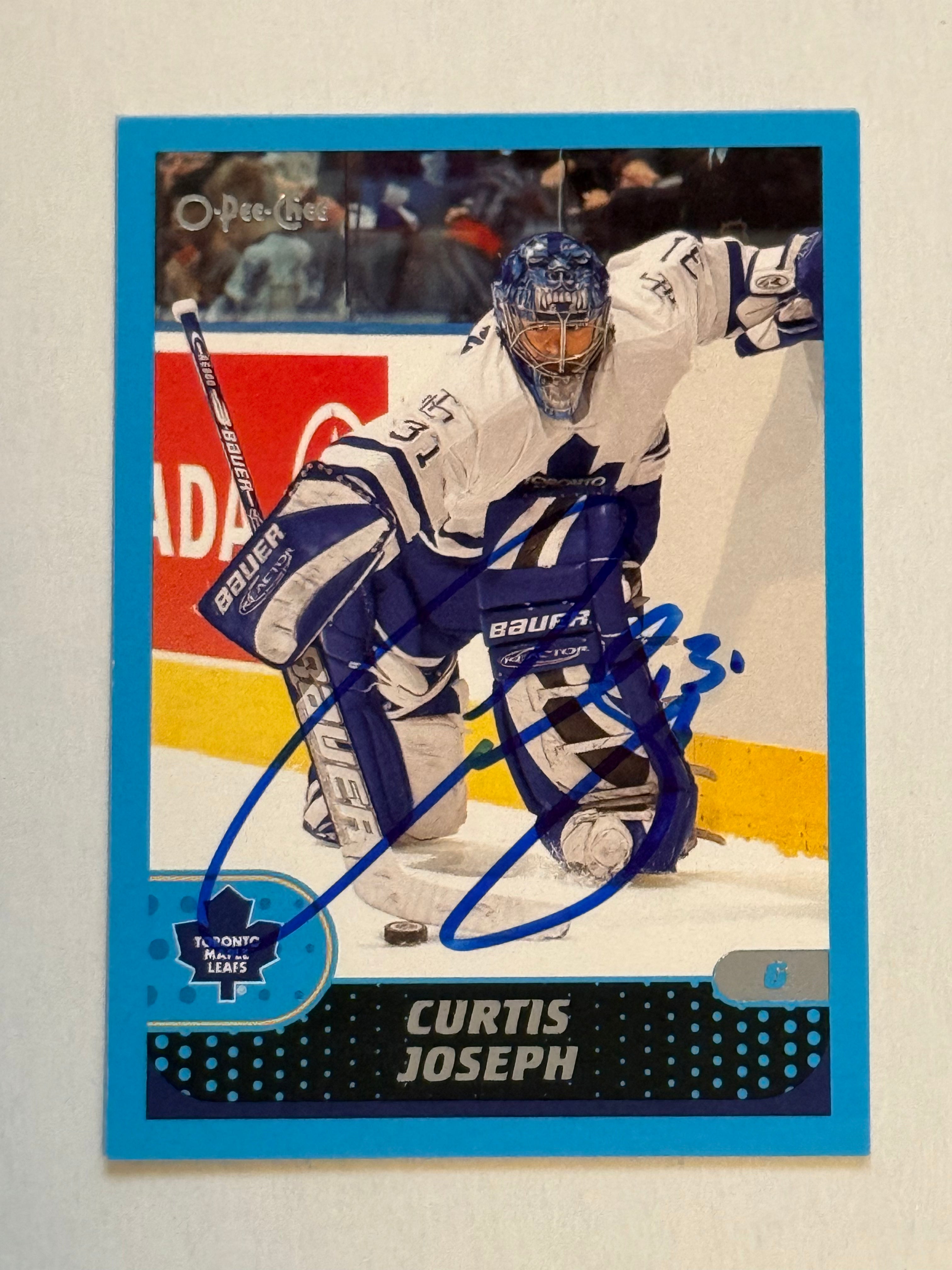 Authentic Curtis Joseph Toronto Maple Leafs Autographed Hockey Card with COA - Perfect for NHL Collectors, Fans & Memorabilia Enthusiasts