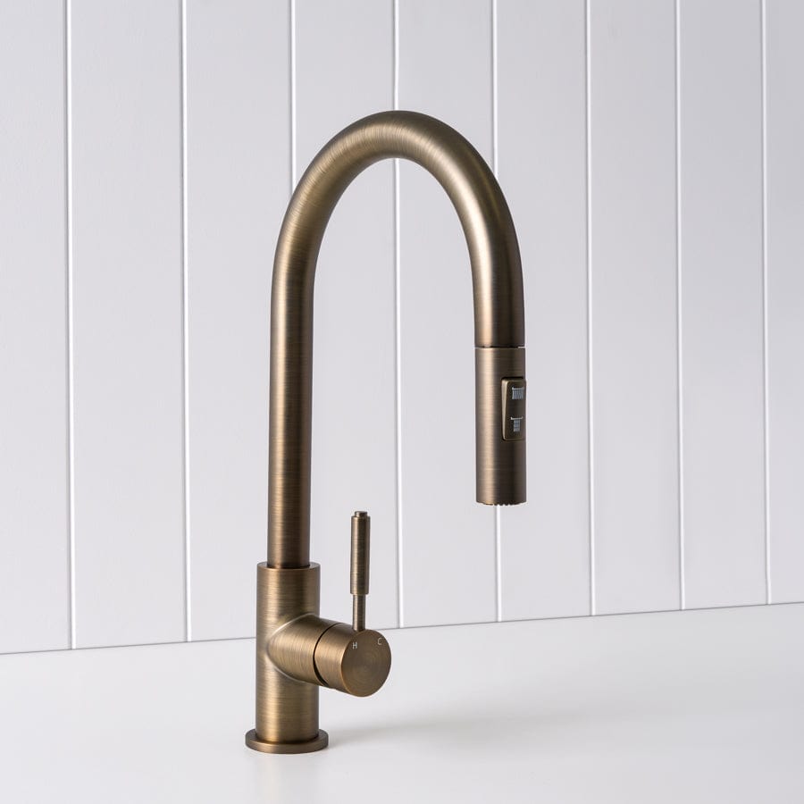 Antique Brass Dual Function Kitchen Mixer - Vintage Style for Modern Kitchens | Perfect for Baking, Cooking & Mixing in Melbourne Inspired Homes