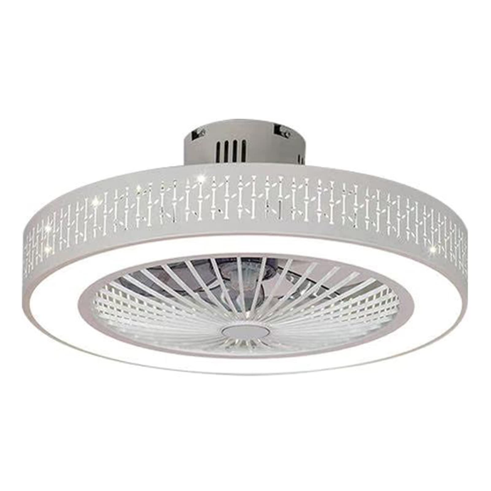 Low Profile Ceiling Fan with LED Lights - 21.5