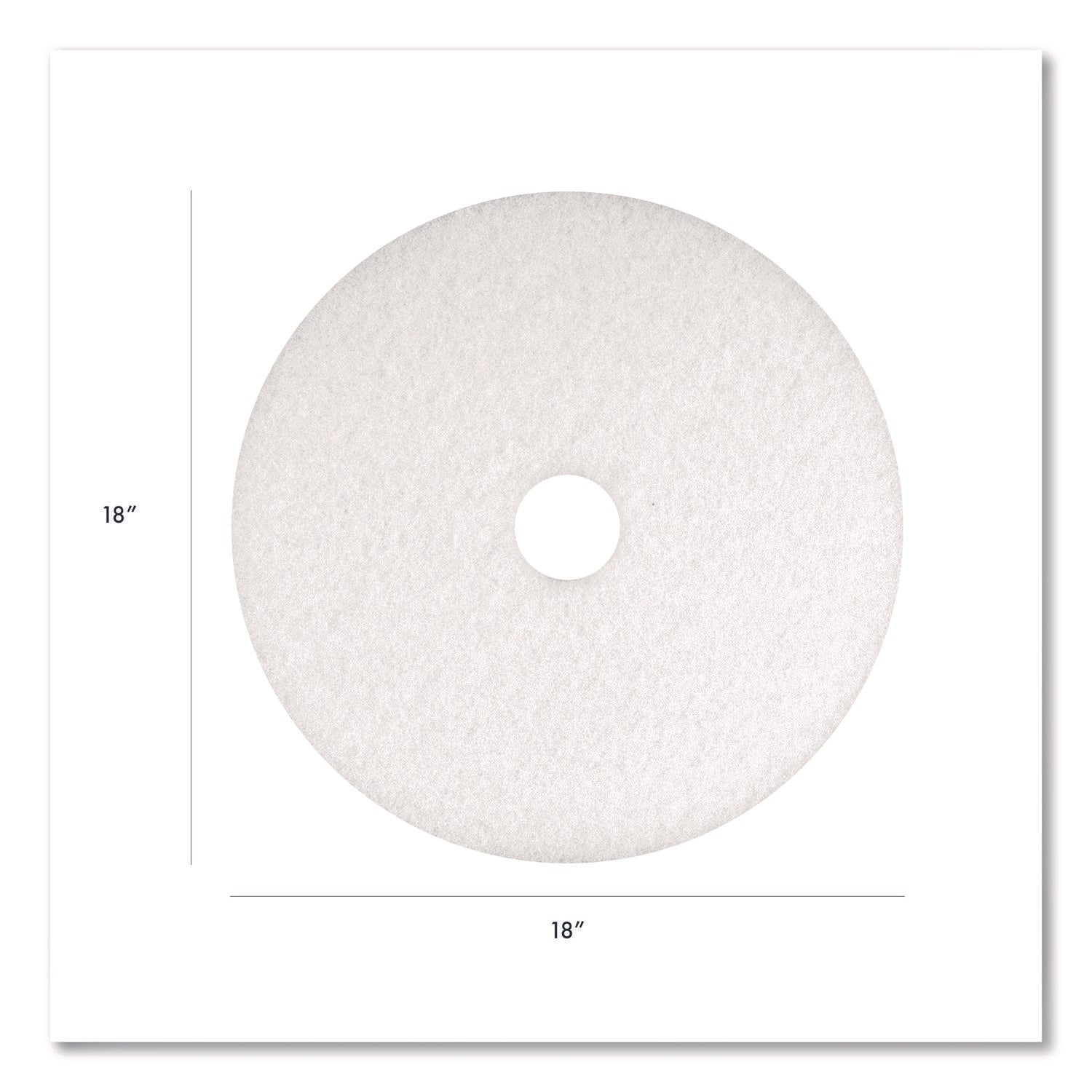 Americo® 18-Inch White Polishing Pads - 5-Pack for Car Detailing, Floor Buffing & Surface Restoration