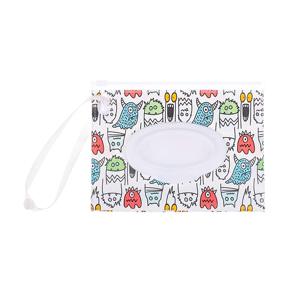 Refillable Travel Wet Wipe Container - Reusable Baby Wipes Pouch & Dispenser for On-the-Go Cleaning (Pack of 6) | Perfect for Diaper Bags, Car Trips, and Outdoor Adventures