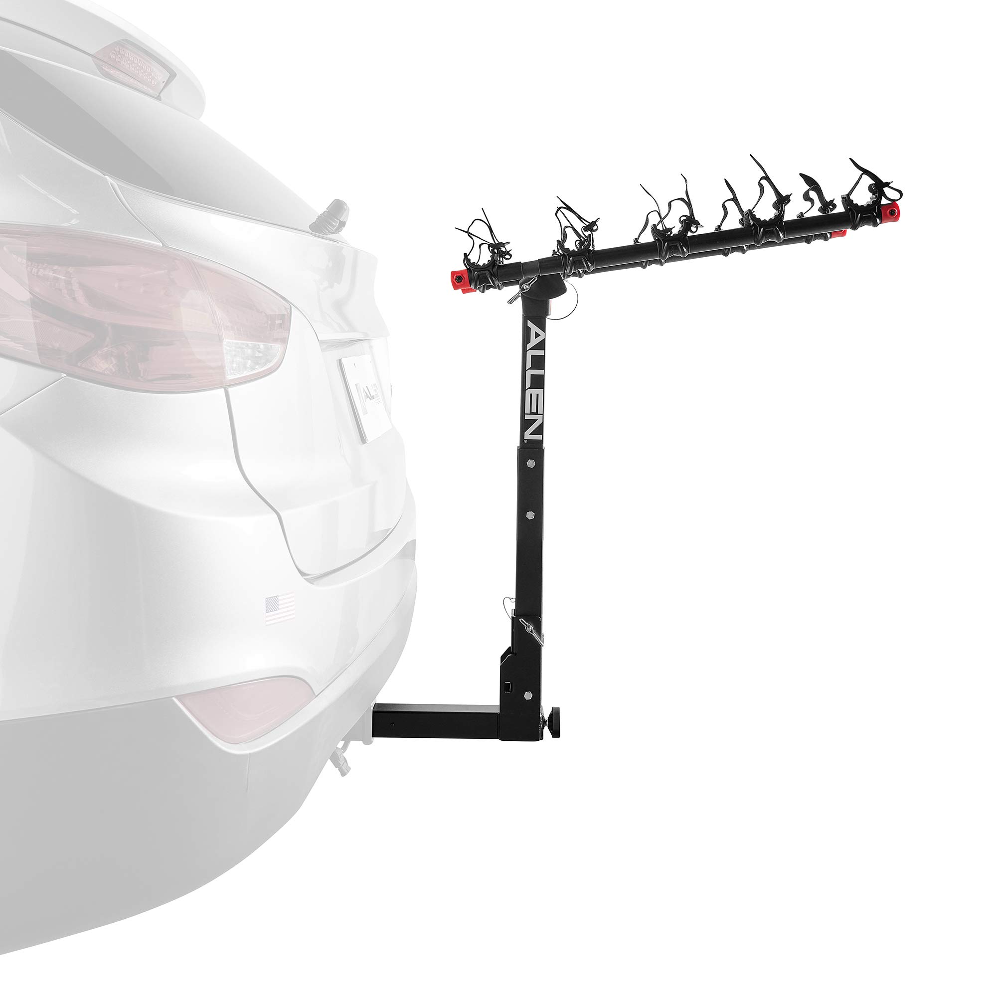 Allen Sports Deluxe Quick Install 5-Bike Hitch Rack - Model 1550RR - Heavy Duty Black Bicycle Carrier for SUV, Truck & Van - Perfect for Road Trips, Camping & Outdoor Adventures