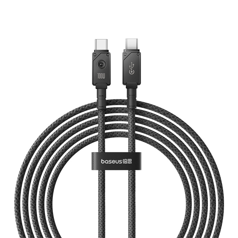 Baseus Unbreakable 100W USB-C to USB-C Fast Charging Cable 2m (6.6ft) - Durable & High-Speed for iPhone 15, MacBook, iPad, Samsung Galaxy - Perfect for Home, Office & Travel Charging