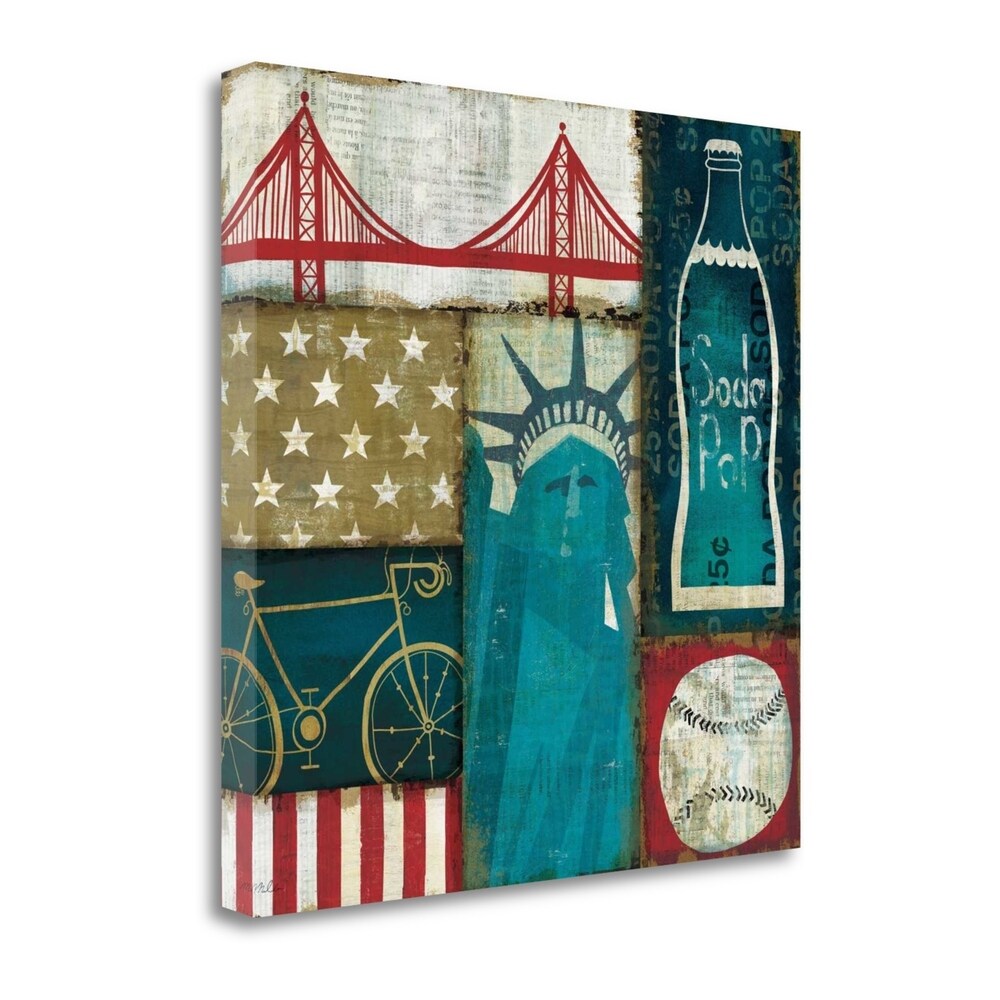 American Pop I by Michael Mullan - Premium Giclee Art Print on Gallery Wrapped Canvas, Ready to Hang Wall Decor for Living Room, Bedroom & Office